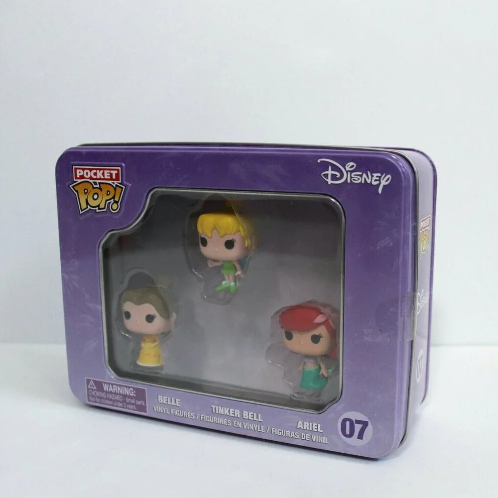 Funko Pocket Pop! Disney Belle, Tinker Bell & Ariel Mini Vinyl Figures